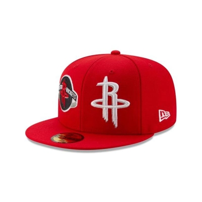 Houston Rockets Gorra | New Era NBA Double Hit 59fifty Fitted Cap Mexico - Rojos
